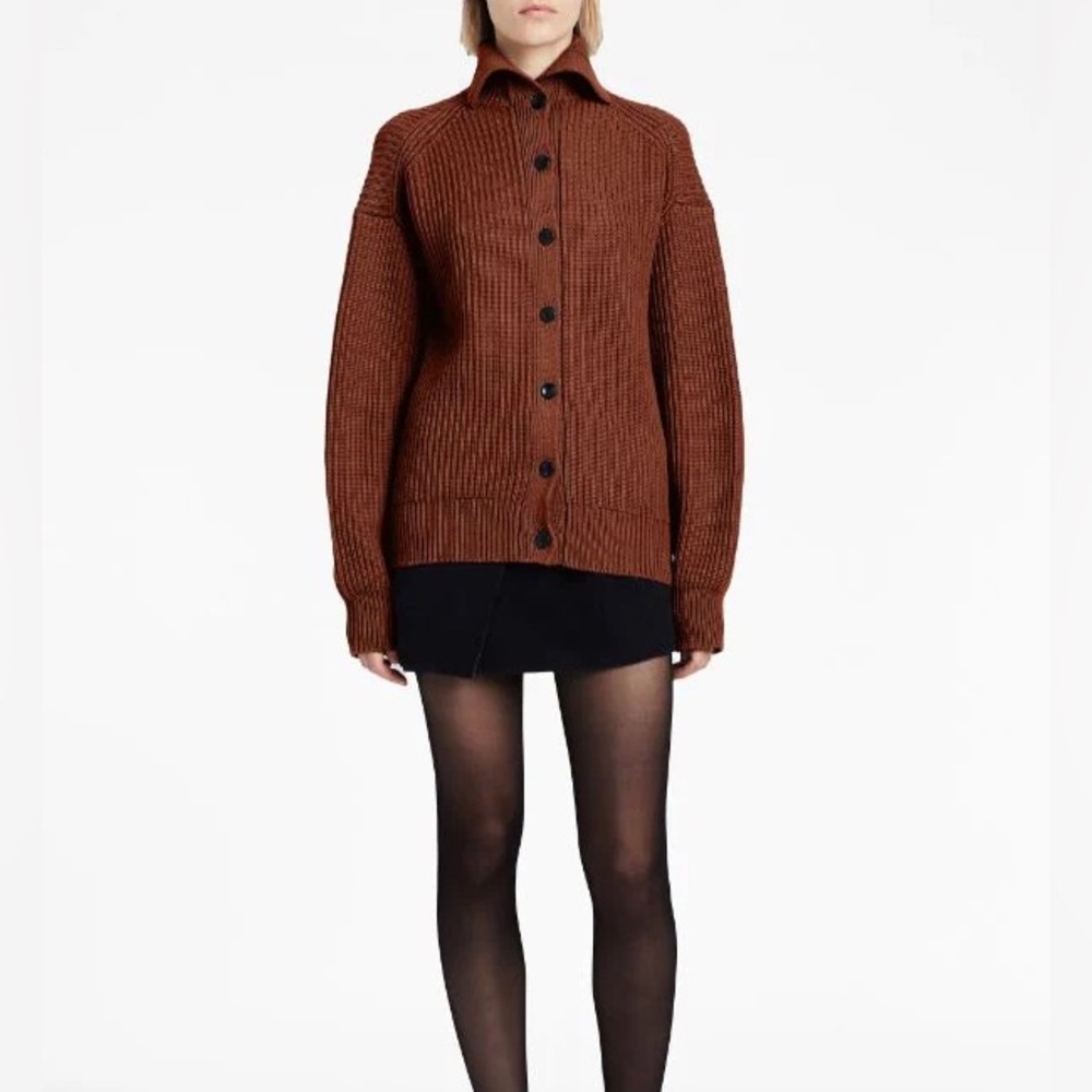 ribbed-knit reversible cardigan Proenza